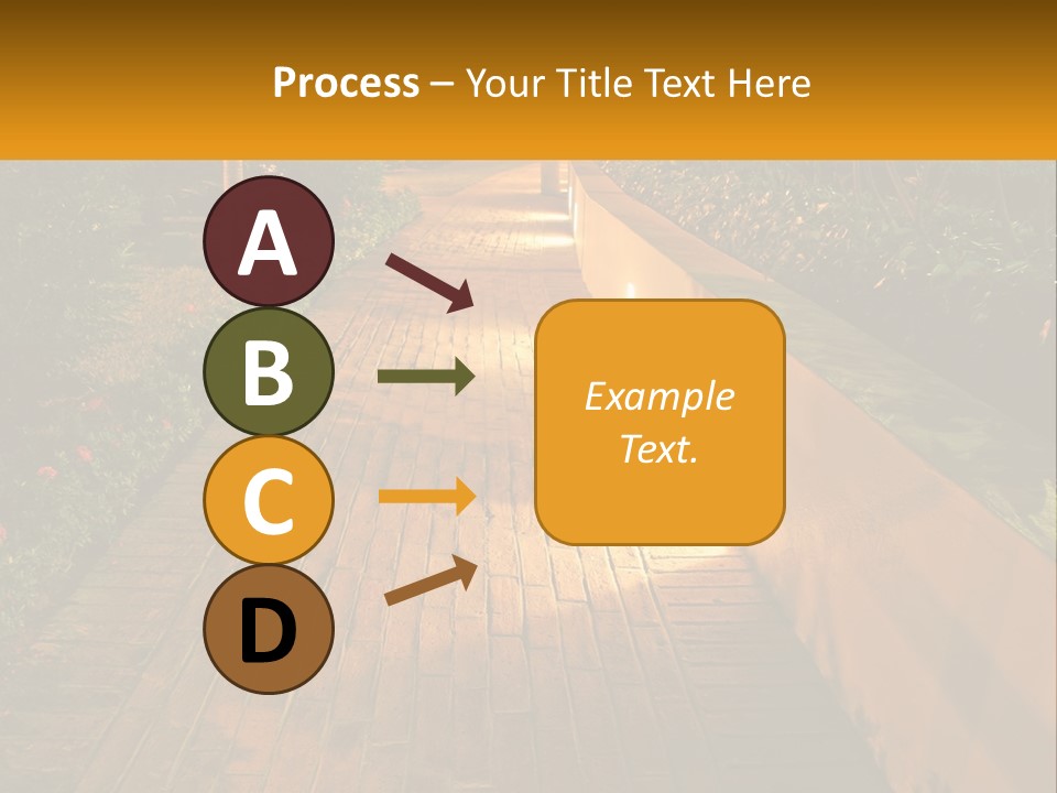 Brick Colonial Path PowerPoint Template