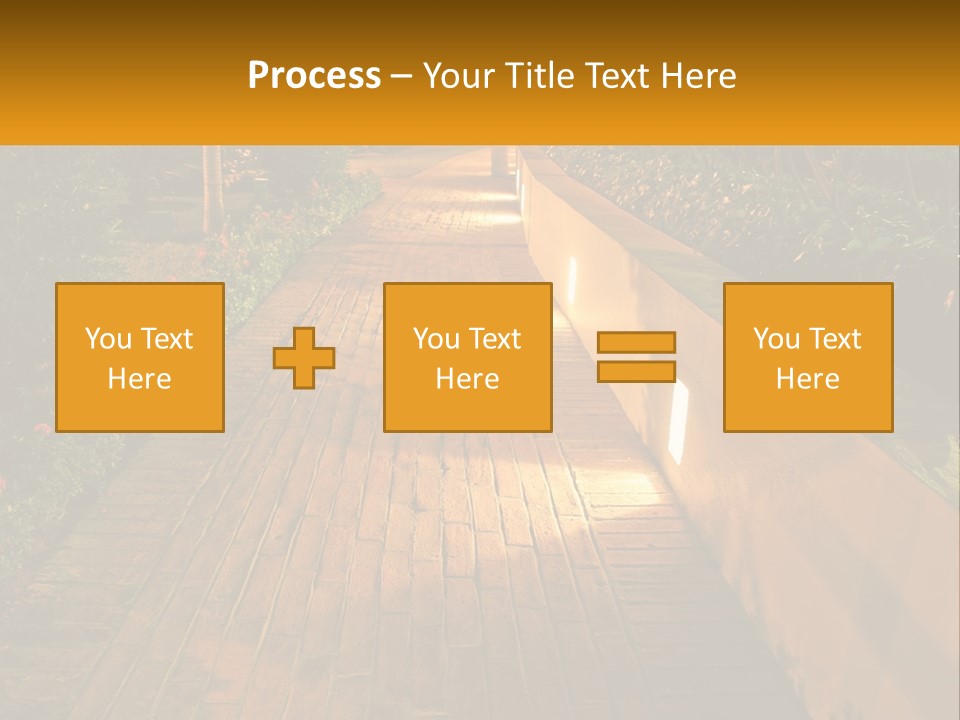 Brick Colonial Path PowerPoint Template