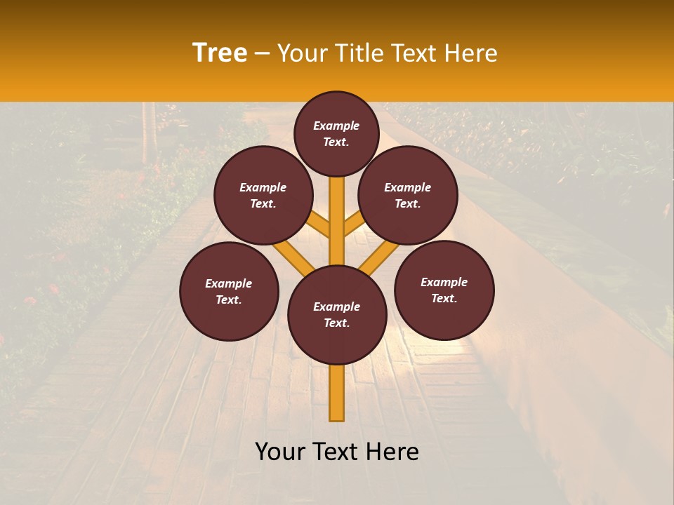 Brick Colonial Path PowerPoint Template