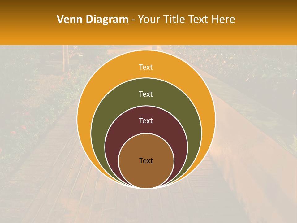 Brick Colonial Path PowerPoint Template