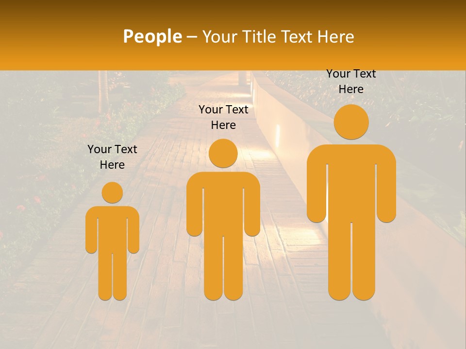 Brick Colonial Path PowerPoint Template