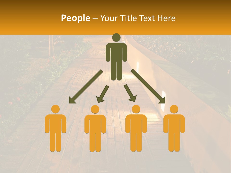 Brick Colonial Path PowerPoint Template