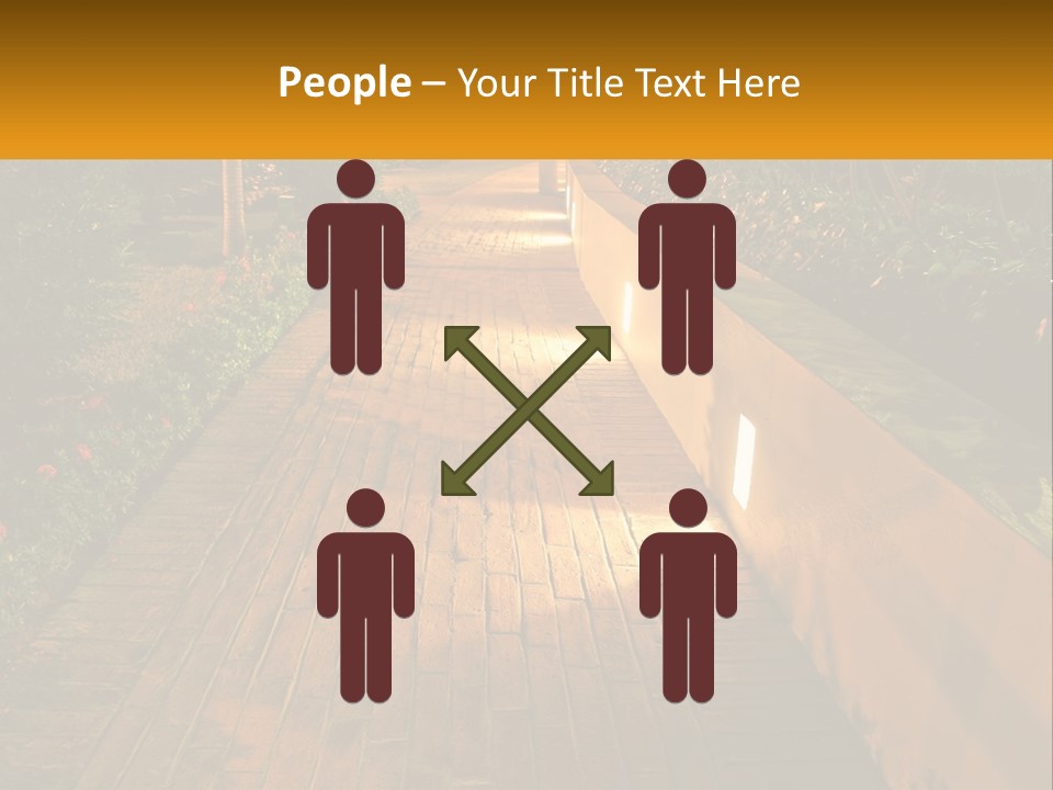 Brick Colonial Path PowerPoint Template