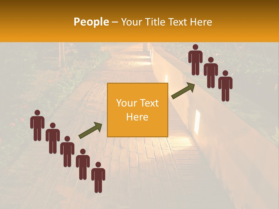 Brick Colonial Path PowerPoint Template