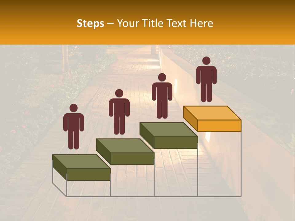 Brick Colonial Path PowerPoint Template