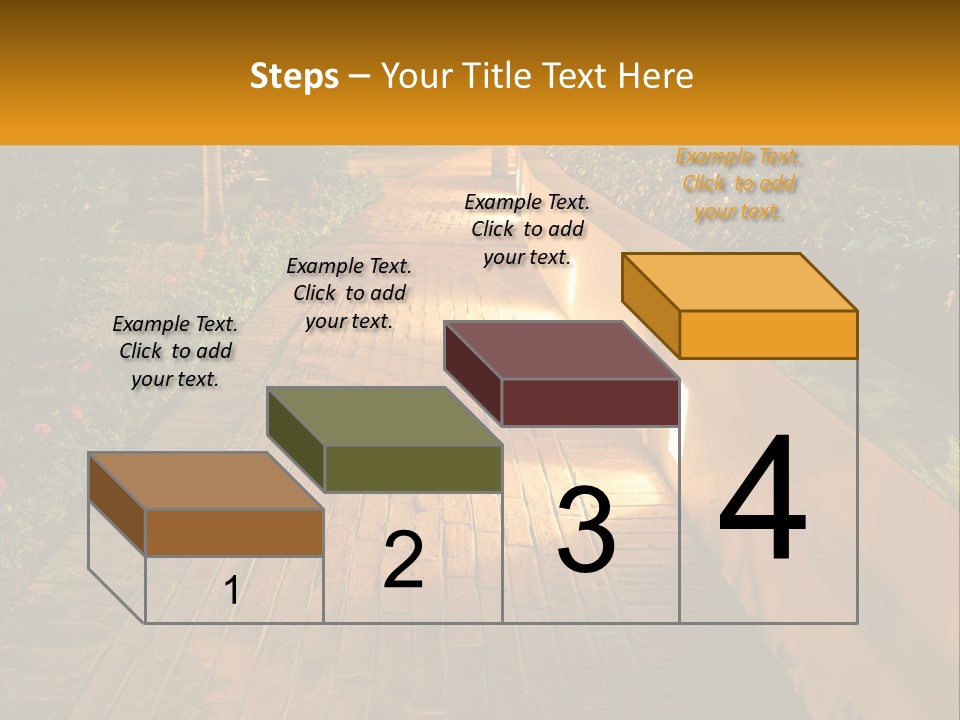 Brick Colonial Path PowerPoint Template
