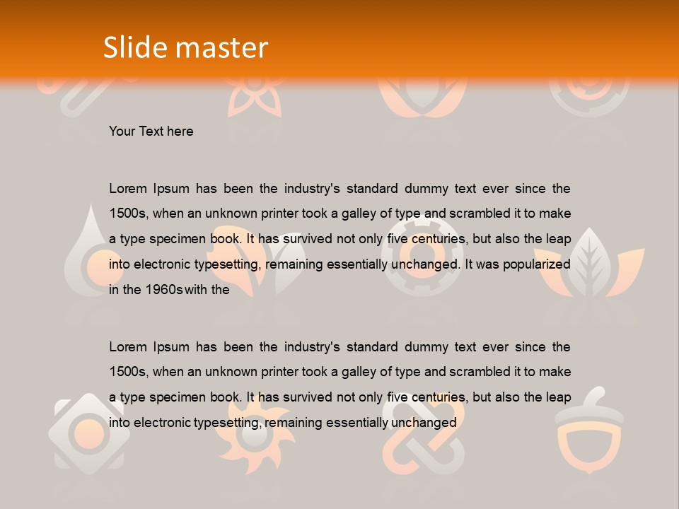 Spring Designer Water PowerPoint Template