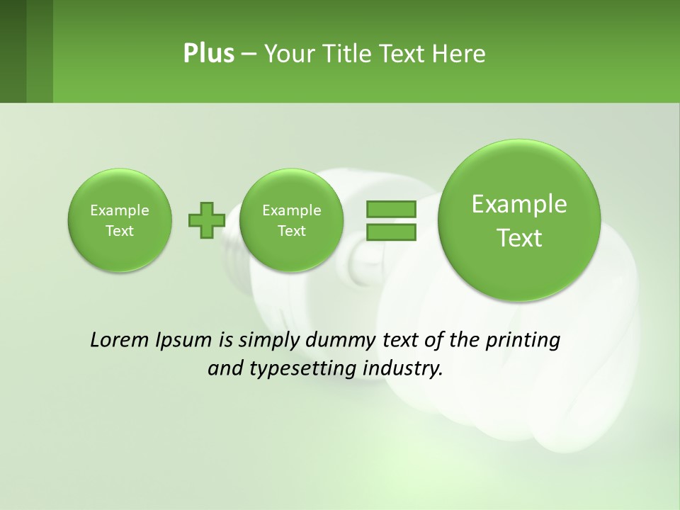 Plug Cost Environmental PowerPoint Template