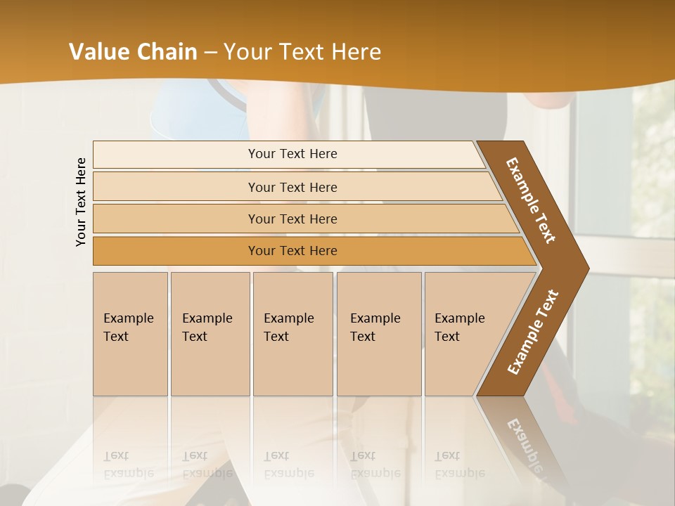 Dumbbell Strength Woman PowerPoint Template