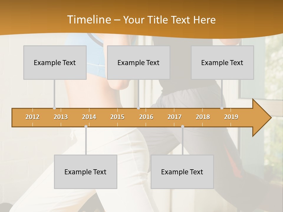 Dumbbell Strength Woman PowerPoint Template