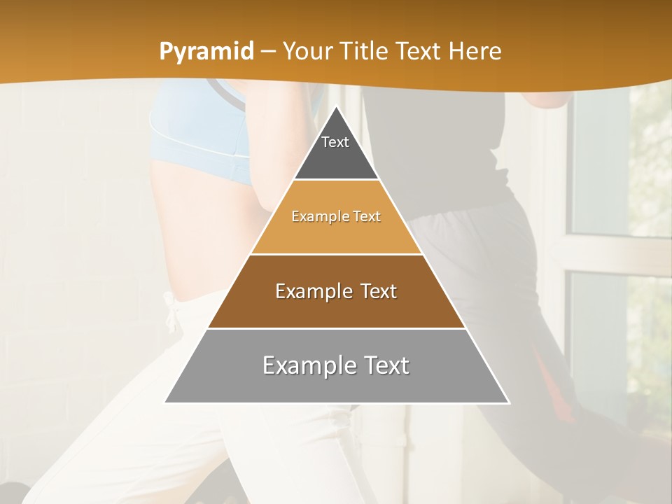 Dumbbell Strength Woman PowerPoint Template