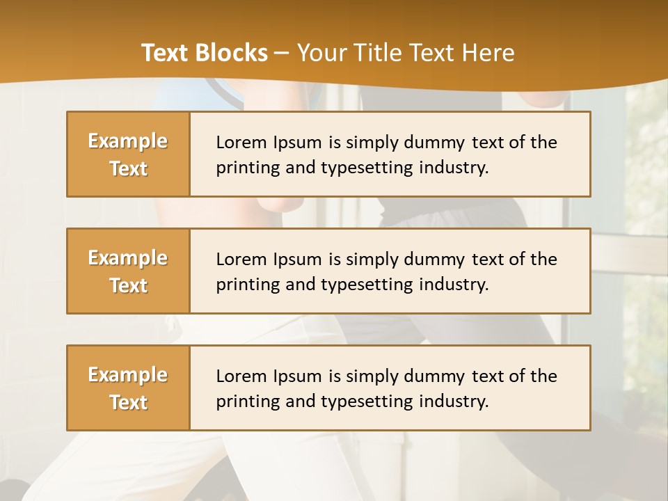 Dumbbell Strength Woman PowerPoint Template