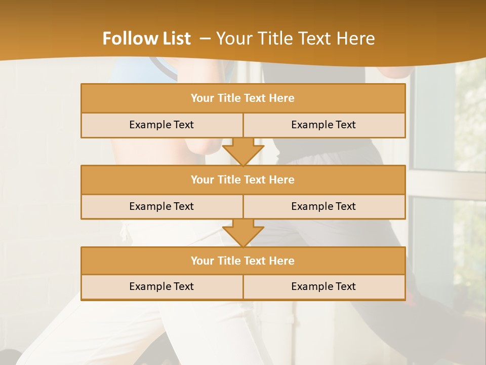 Dumbbell Strength Woman PowerPoint Template