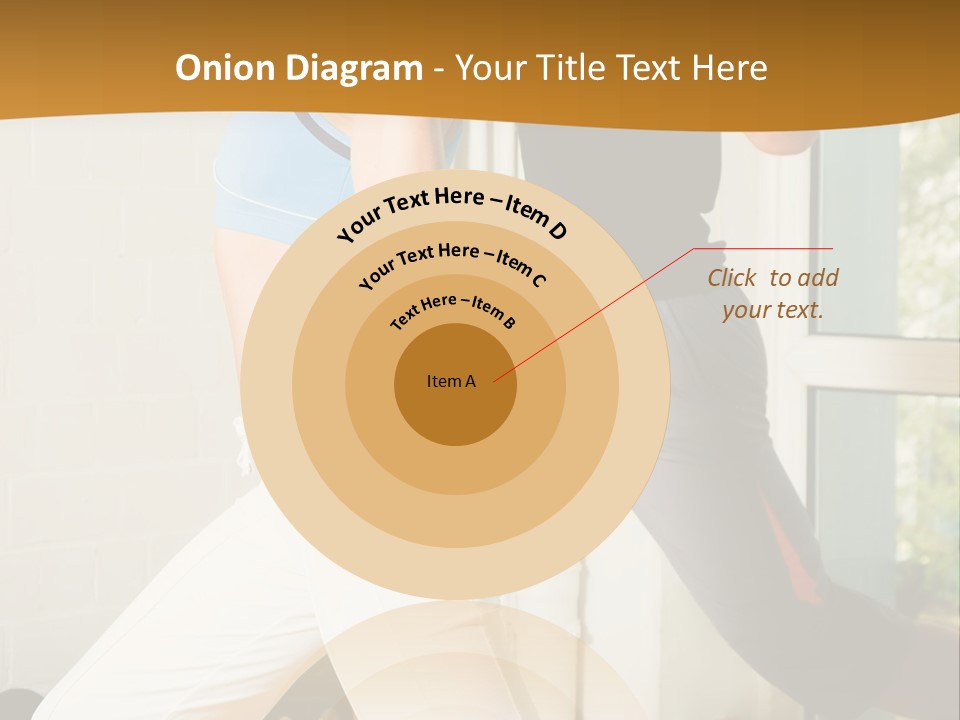 Dumbbell Strength Woman PowerPoint Template