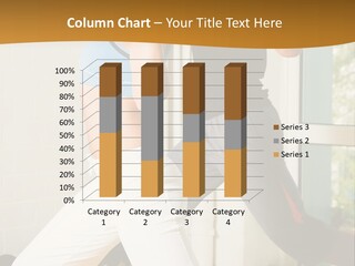 Dumbbell Strength Woman PowerPoint Template