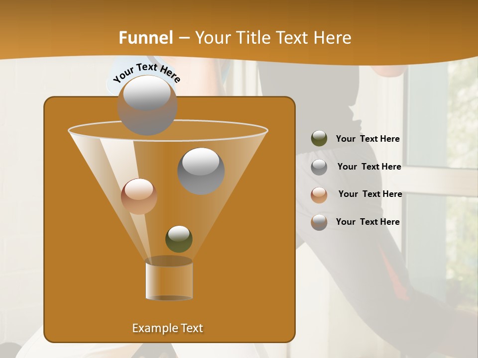 Dumbbell Strength Woman PowerPoint Template