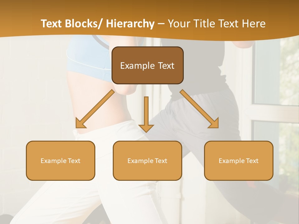 Dumbbell Strength Woman PowerPoint Template