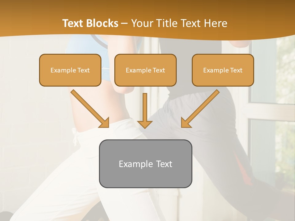 Dumbbell Strength Woman PowerPoint Template