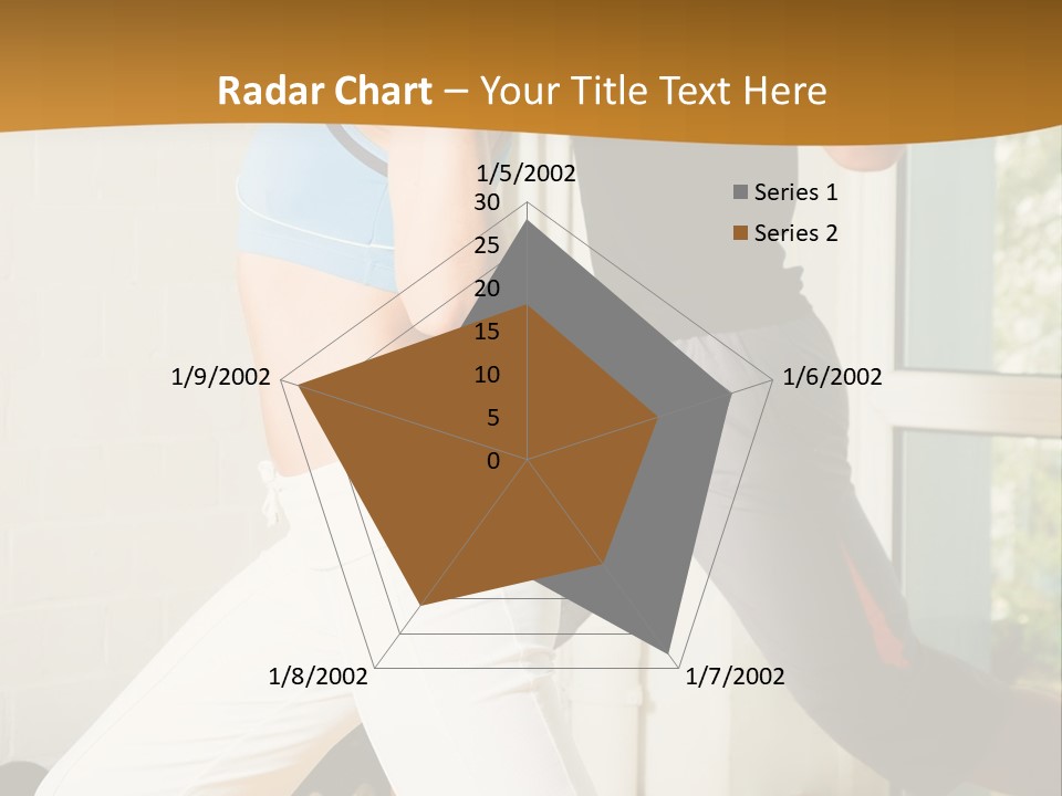 Dumbbell Strength Woman PowerPoint Template