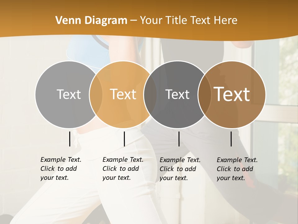 Dumbbell Strength Woman PowerPoint Template