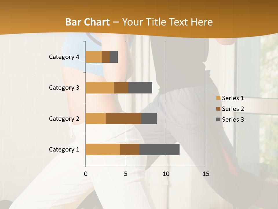 Dumbbell Strength Woman PowerPoint Template