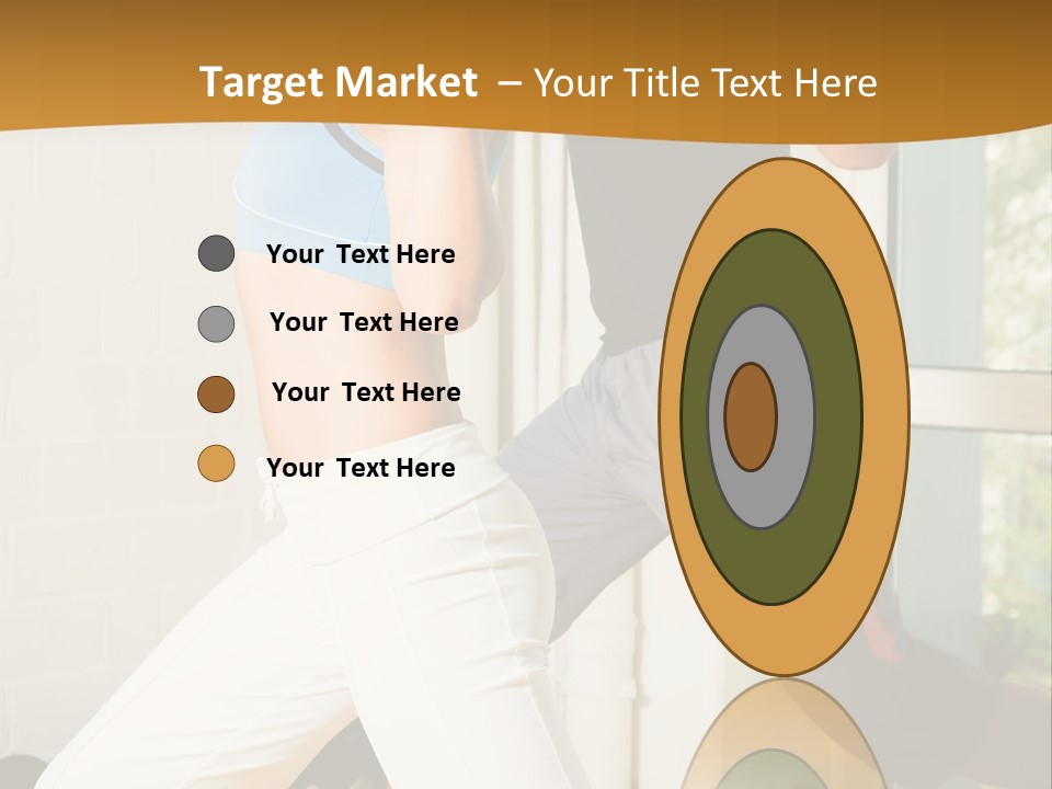 Dumbbell Strength Woman PowerPoint Template