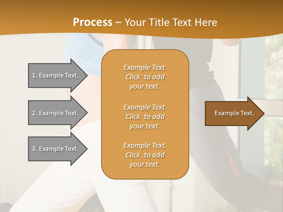Dumbbell Strength Woman PowerPoint Template