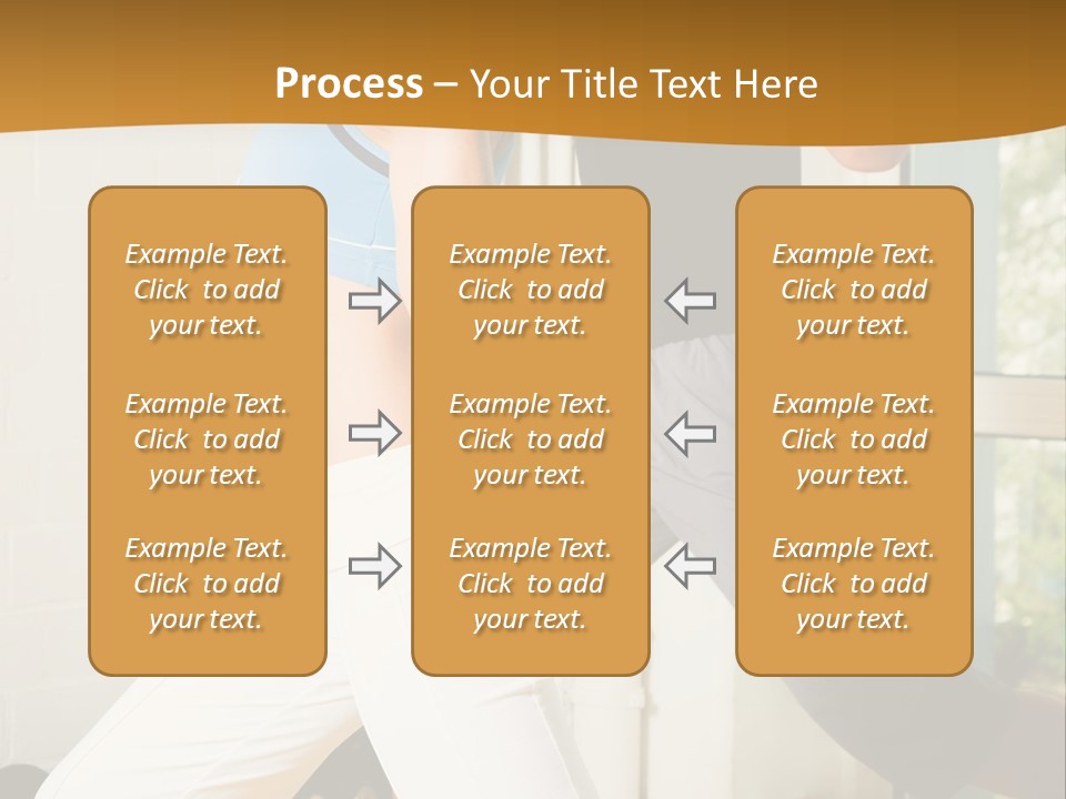 Dumbbell Strength Woman PowerPoint Template