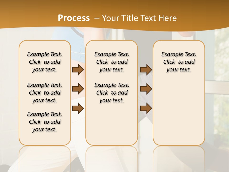 Dumbbell Strength Woman PowerPoint Template