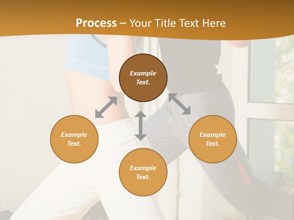 Dumbbell Strength Woman PowerPoint Template