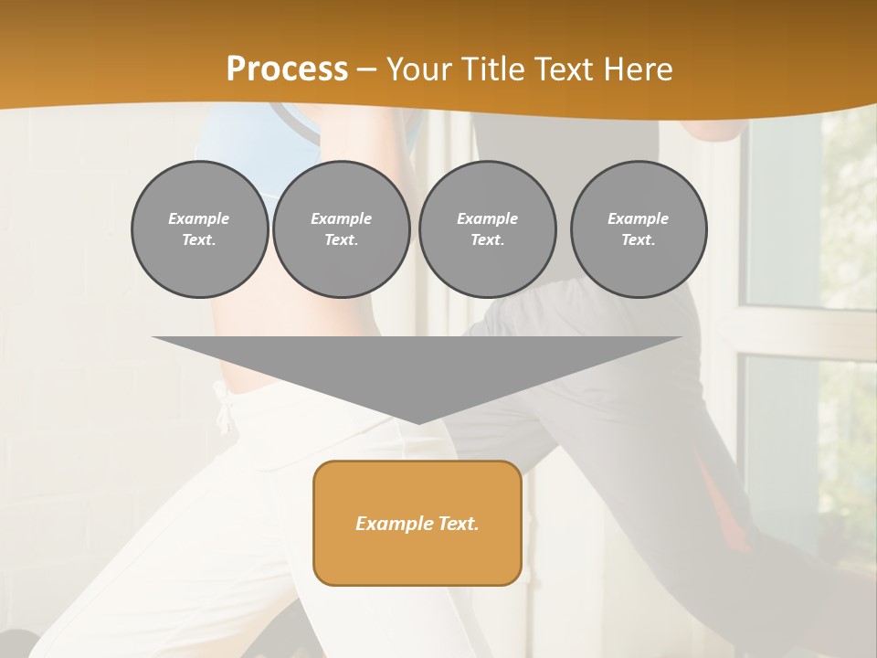 Dumbbell Strength Woman PowerPoint Template