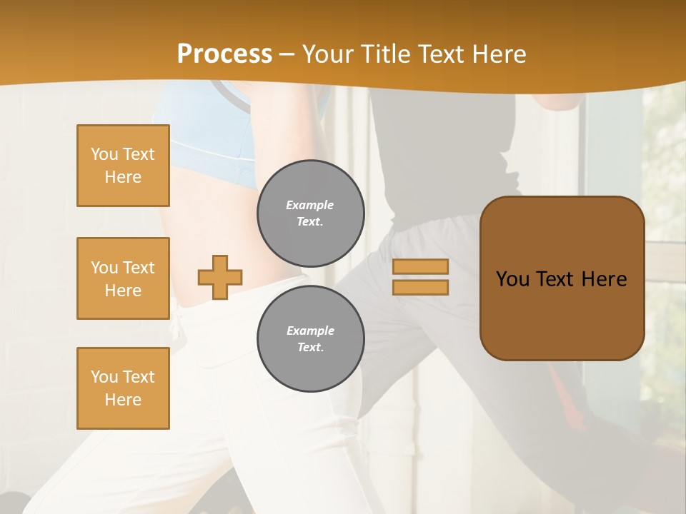 Dumbbell Strength Woman PowerPoint Template