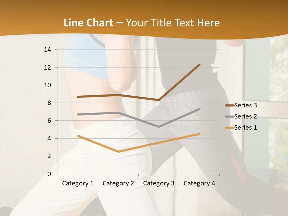 Dumbbell Strength Woman PowerPoint Template