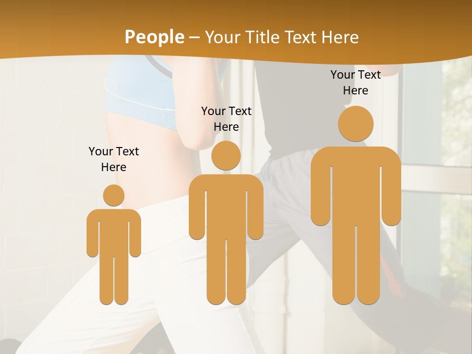 Dumbbell Strength Woman PowerPoint Template