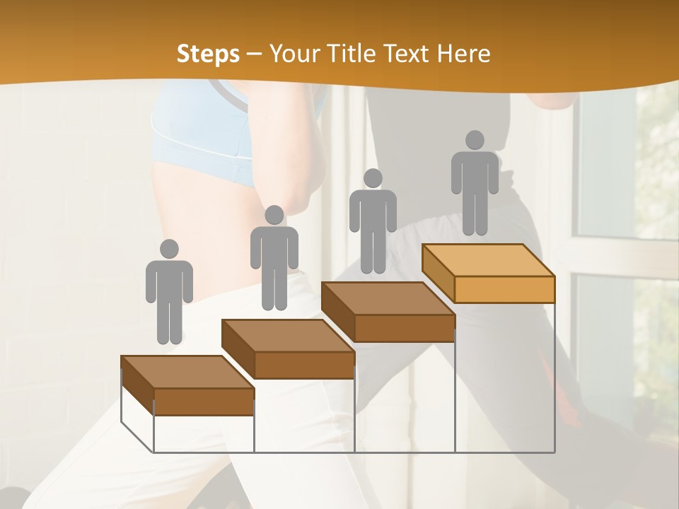 Dumbbell Strength Woman PowerPoint Template