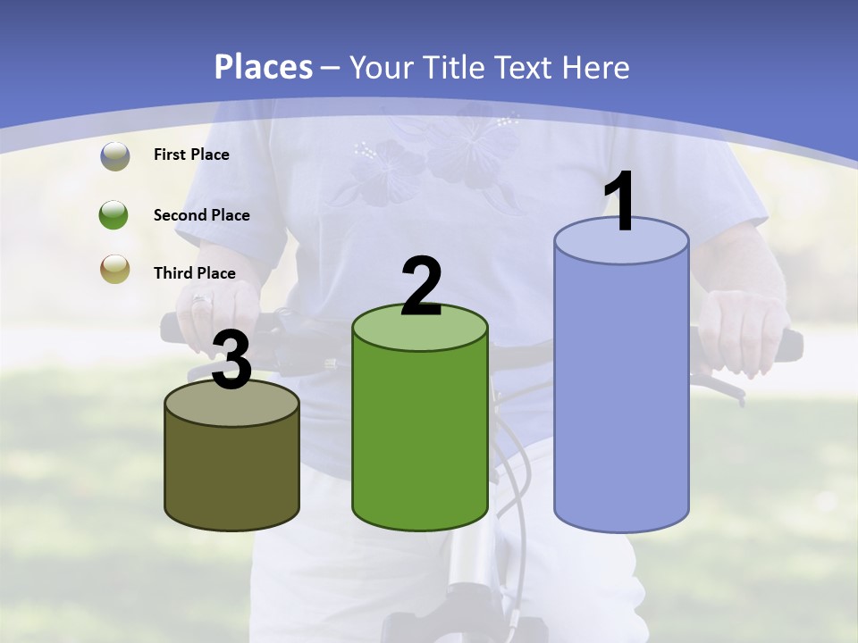 Outside Cycling Person PowerPoint Template