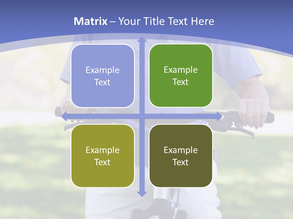 Outside Cycling Person PowerPoint Template