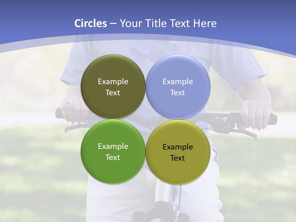 Outside Cycling Person PowerPoint Template
