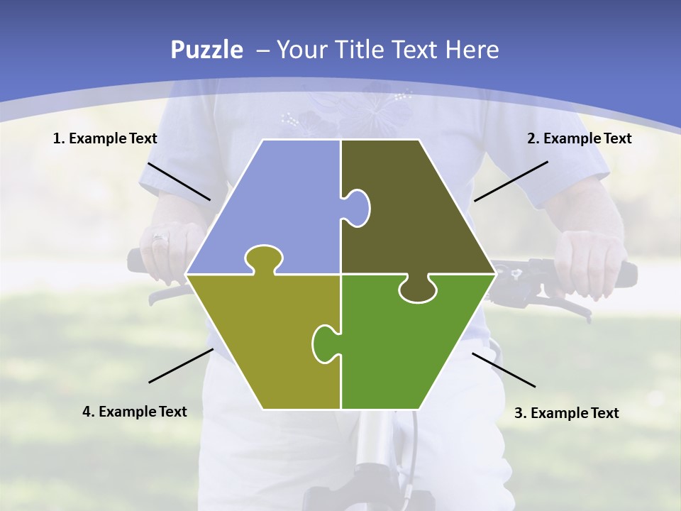 Outside Cycling Person PowerPoint Template