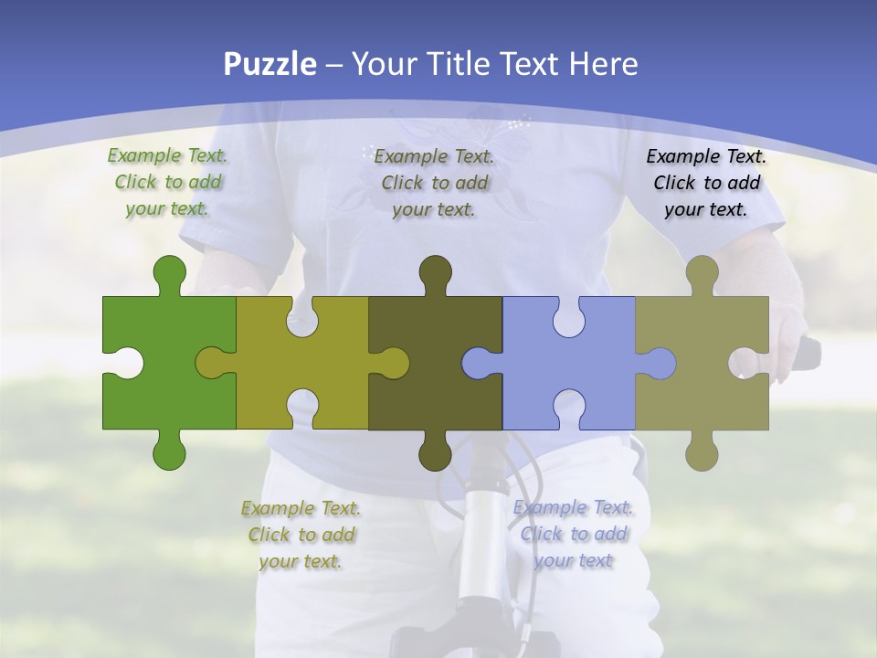 Outside Cycling Person PowerPoint Template