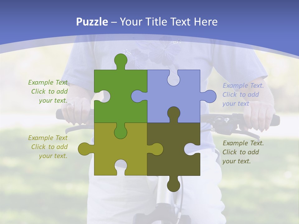 Outside Cycling Person PowerPoint Template