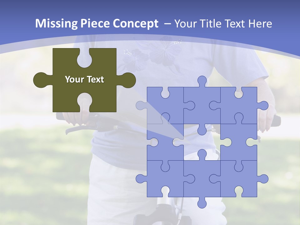 Outside Cycling Person PowerPoint Template