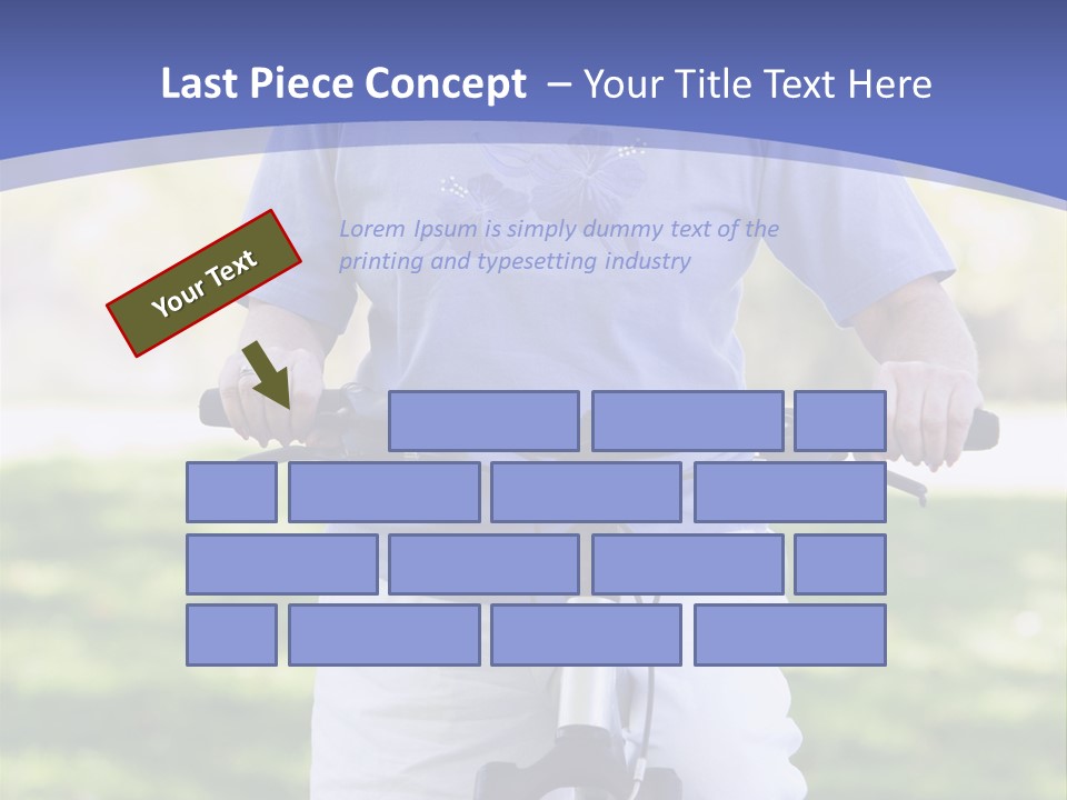 Outside Cycling Person PowerPoint Template