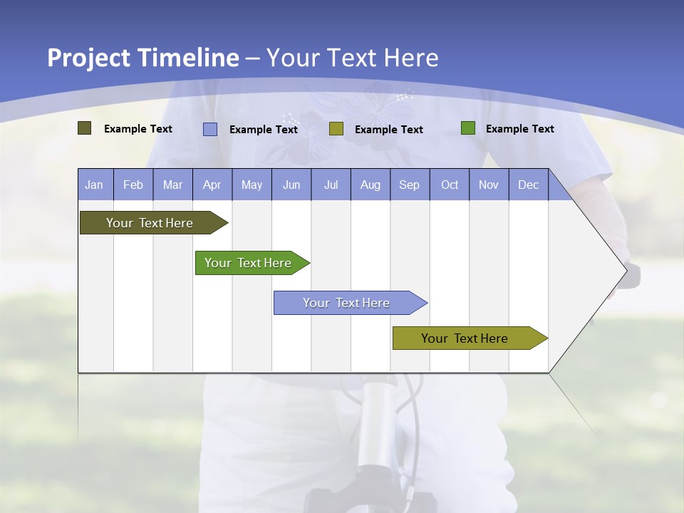 Outside Cycling Person PowerPoint Template