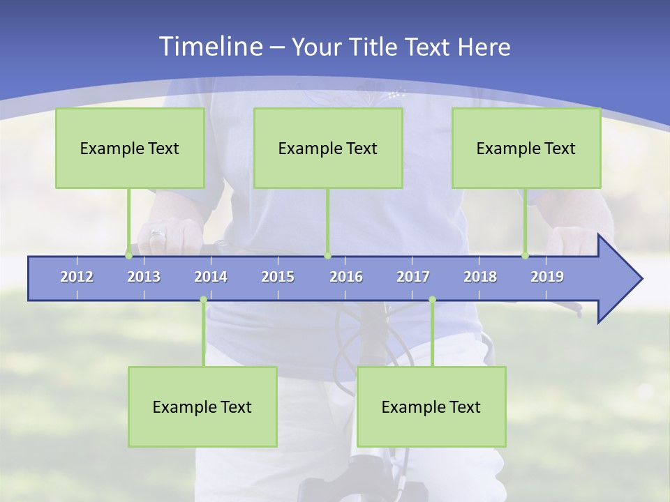Outside Cycling Person PowerPoint Template