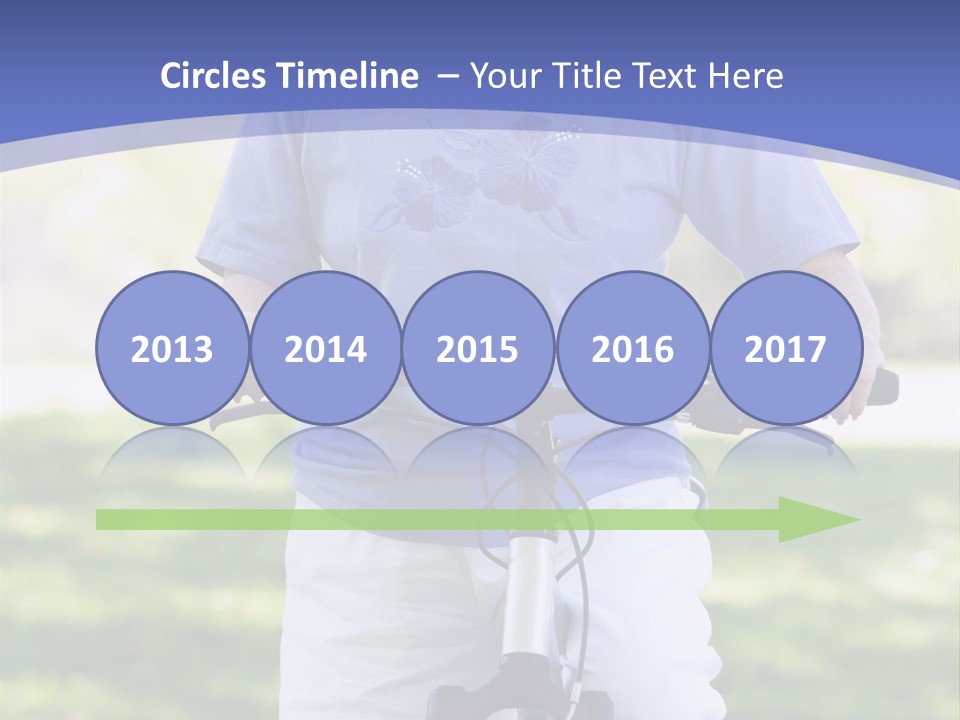 Outside Cycling Person PowerPoint Template