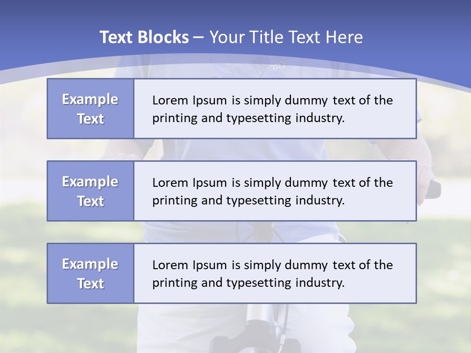 Outside Cycling Person PowerPoint Template