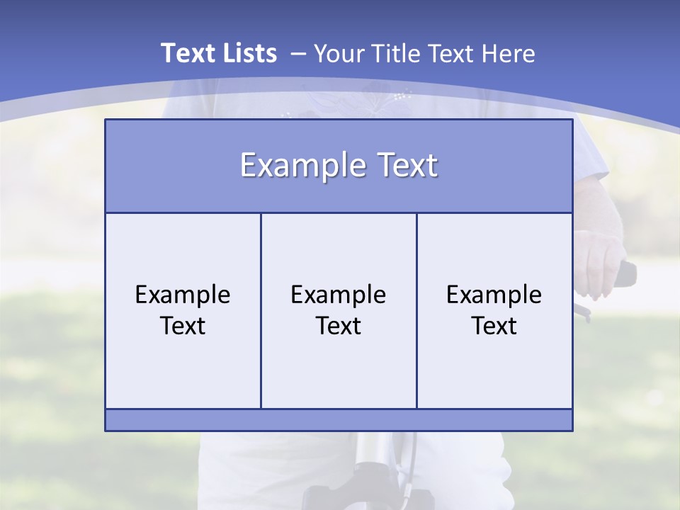 Outside Cycling Person PowerPoint Template