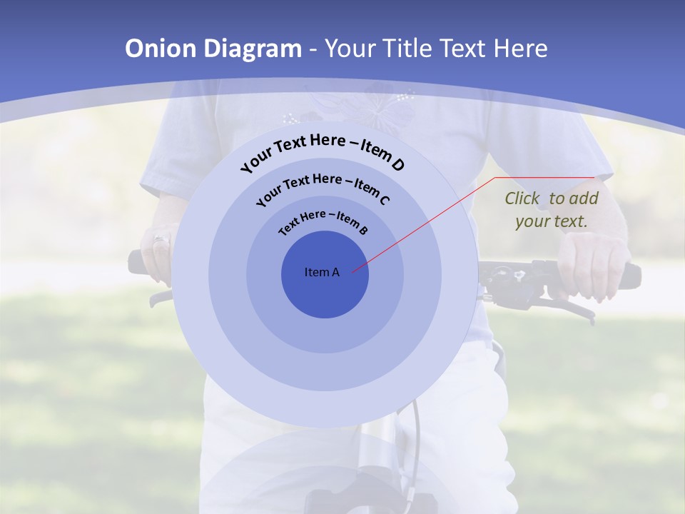 Outside Cycling Person PowerPoint Template