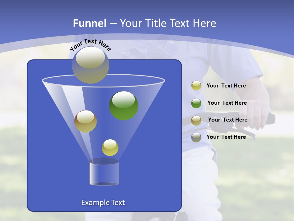Outside Cycling Person PowerPoint Template